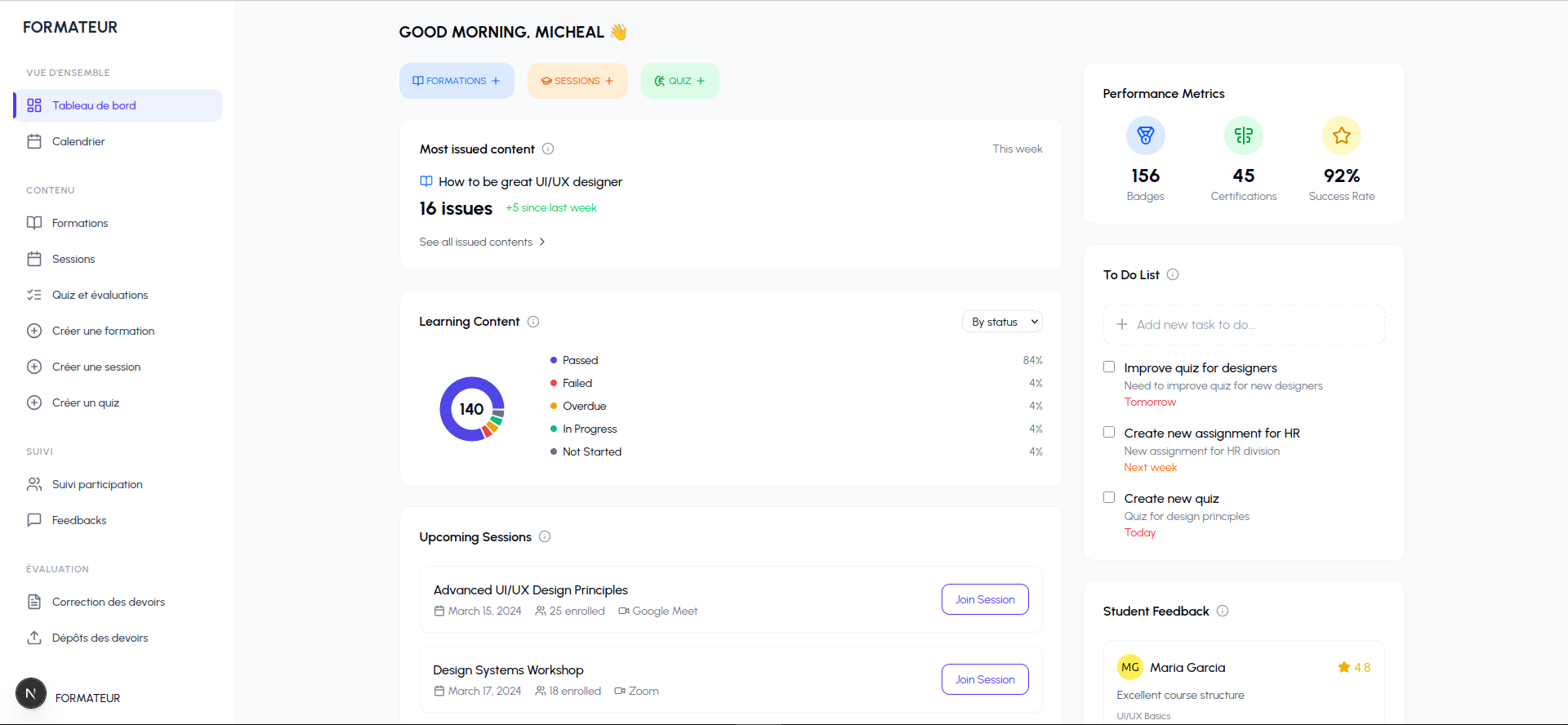 Dashboard LearnStack